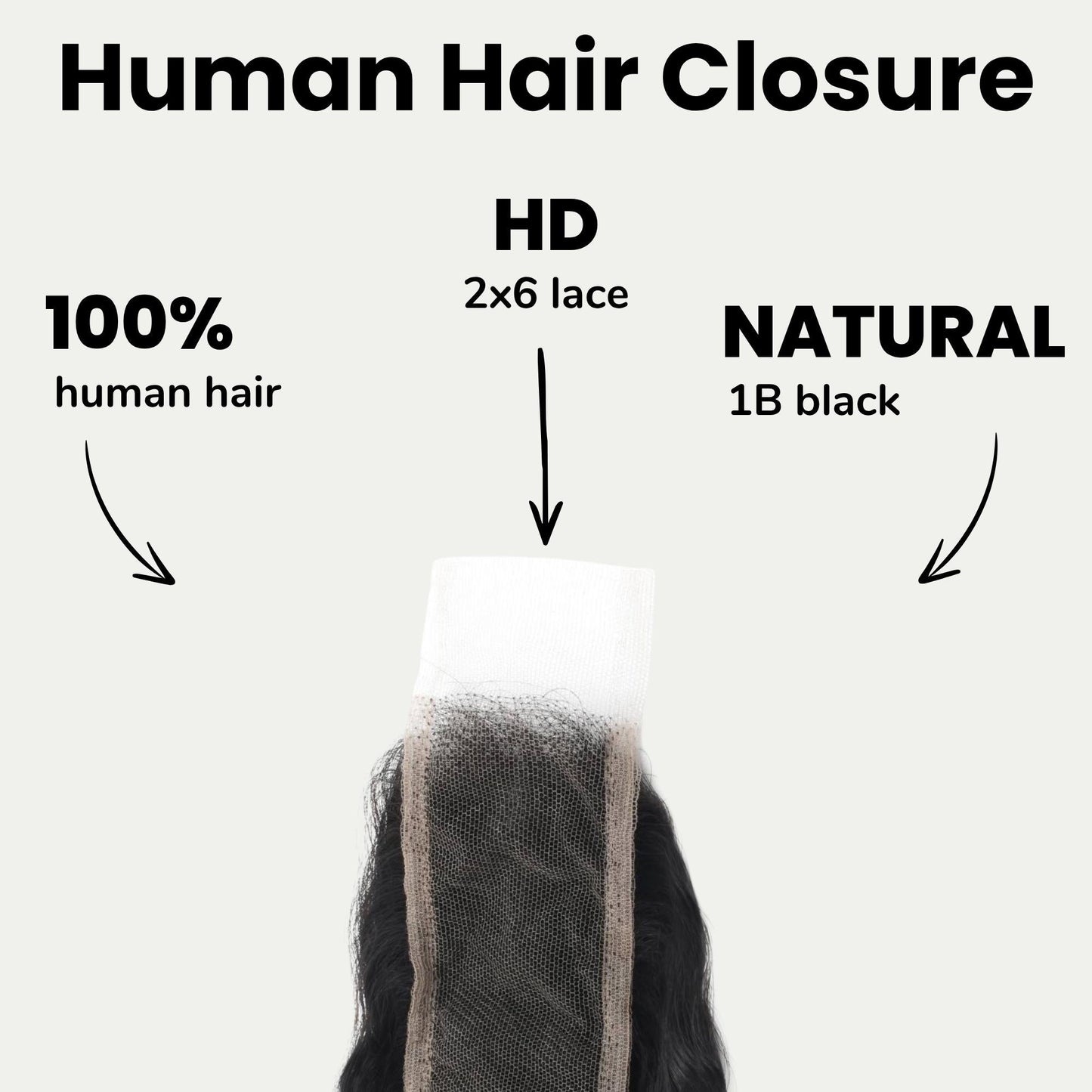 Deep Wave 2x6 HD Lace Human Hair Closure Luxegan