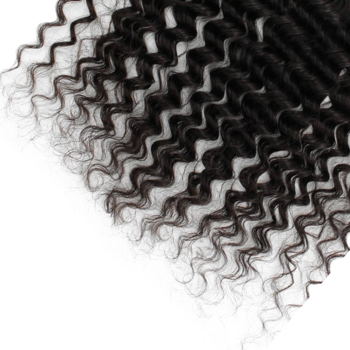 Deep Wave 13x4 Transparent Lace Human Hair Frontal Luxegan