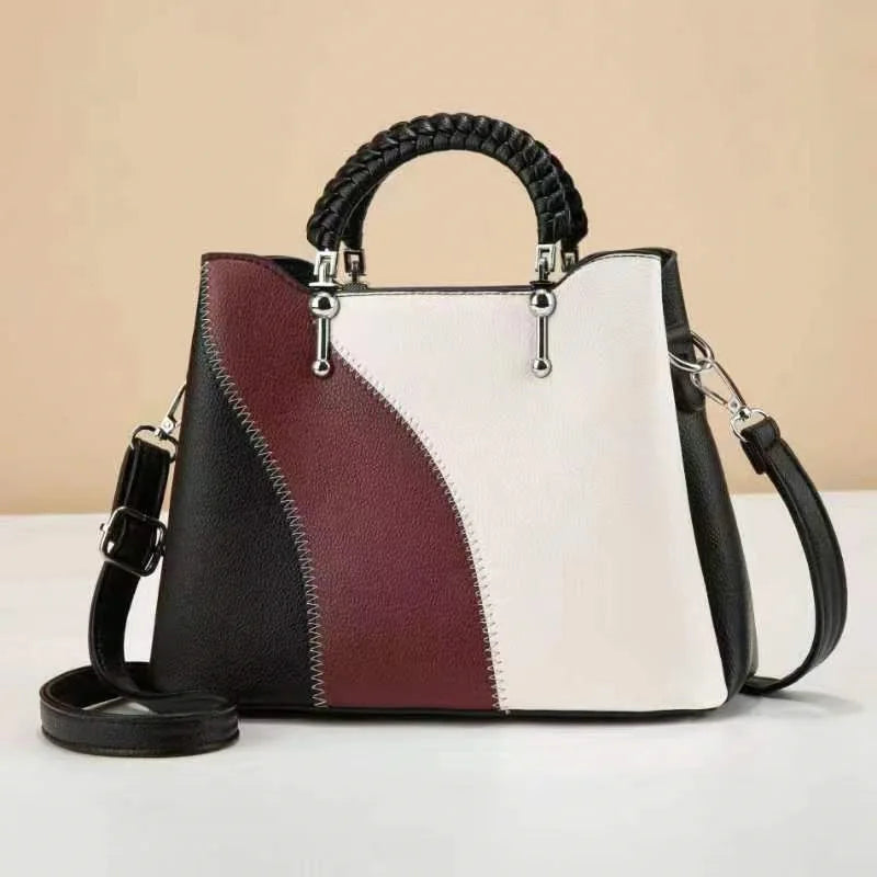 New Trendy Large Capacity Handbag | Versatile Single Shoulder & Crossbody Bag for Women | Premium PU Leather Daily Messenger Bag | Fashionable Class & Work Tote (Model BTL-18379-SLQ) Luxegan