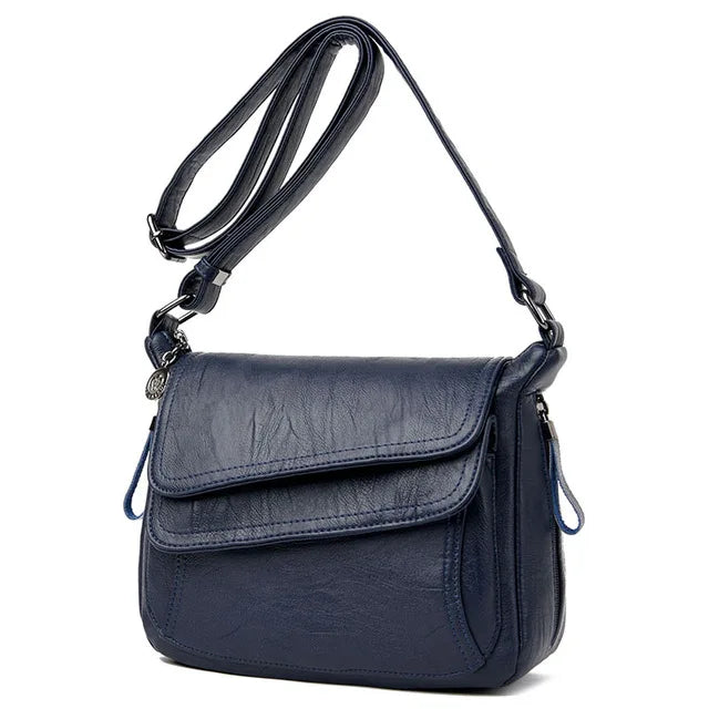 Luxury Designer Genuine Sheepskin Handbag | High-Quality Soft Leather Shoulder Bag | Large Capacity Casual Tote & Messenger Bag | Elegant Multi-Compartment Women's Purse (Model 54022) Luxegan