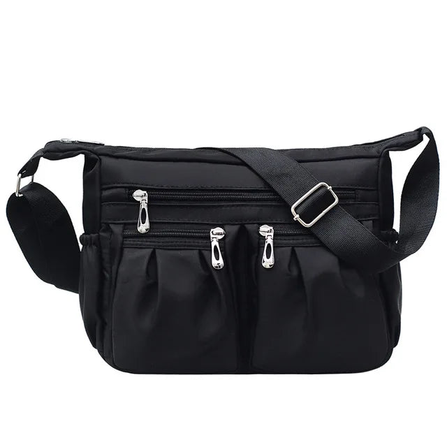 Waterproof Nylon Multi-Pocket Messenger Bag | Large Capacity Shoulder Bag Luxegan