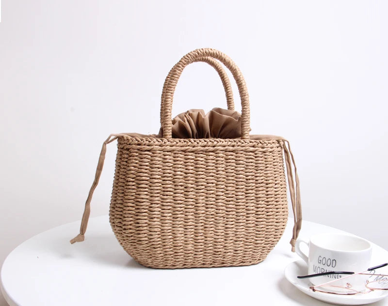 Straw Bags for Women | Summer Rattan Bag & Handmade Woven Beach Tote Luxegan