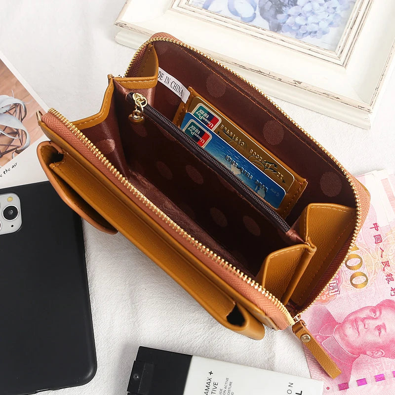 Custom Zipper Shoulder Bag Handbags Womens Bags High Capacity Crossbody Bags for Ladies Long Purse Clutch Phone Wallet