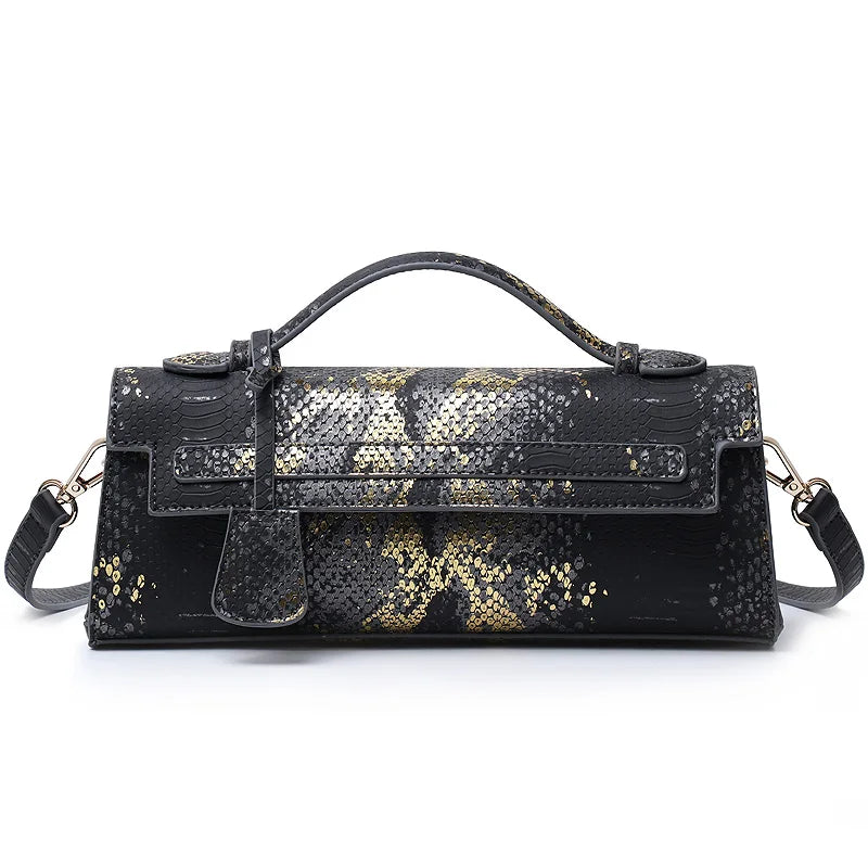 Classic Elegant Ostrich Women's Clutch Bag | Python Handbag, Tote & Messenger Bag Luxegan