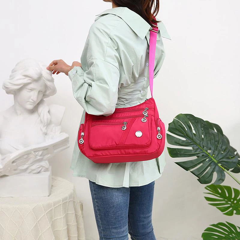 Waterproof Nylon Oxford Crossbody Bag | Large Capacity Handbag Luxegan
