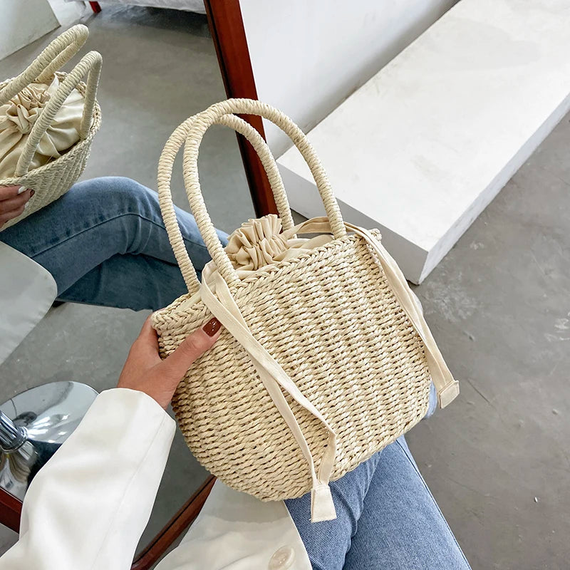 Straw Bags for Women | Summer Rattan Bag & Handmade Woven Beach Tote Luxegan