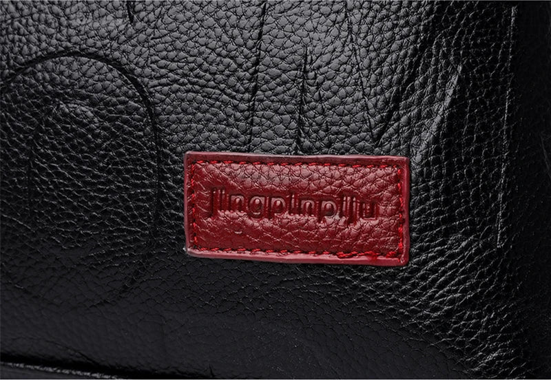 Luxury Large Capacity PU Leather Crossbody Tote Luxegan