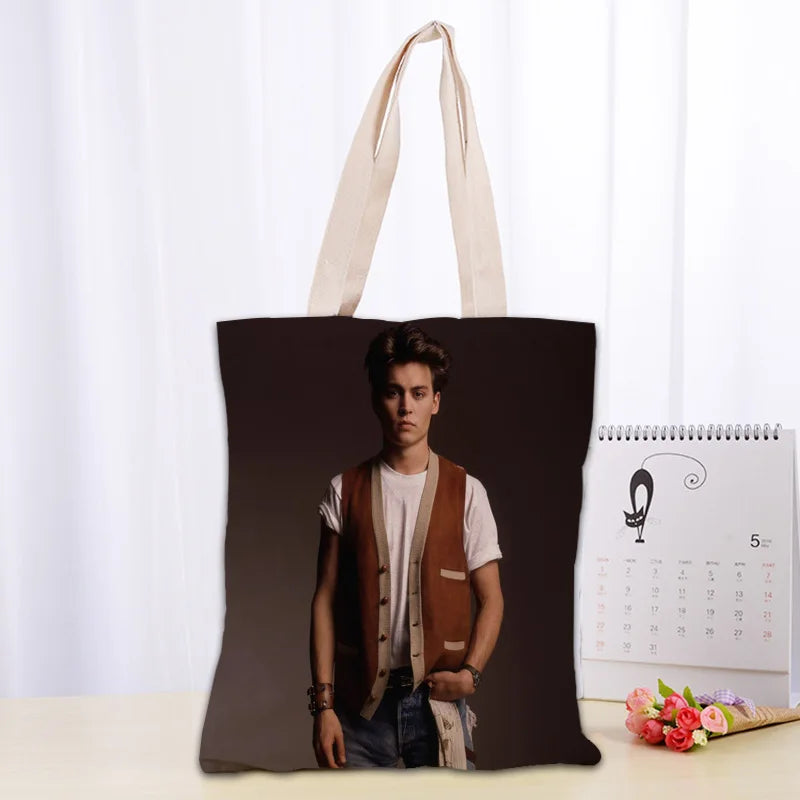 Cotton Canvas Cartoon Tote Bag | Soft Eco-Friendly Foldable Shopper Luxegan