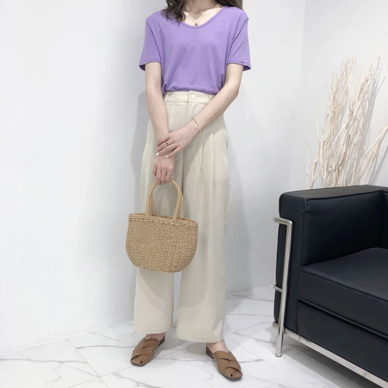 Straw Bags for Women | Summer Rattan Bag & Handmade Woven Beach Tote Luxegan