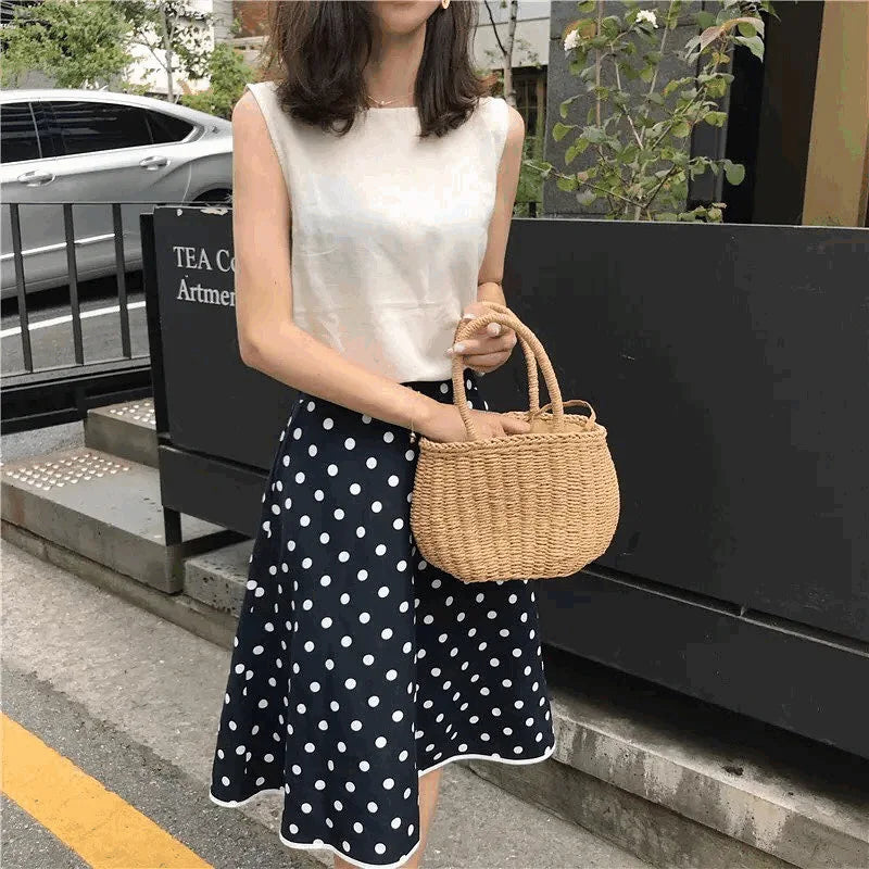 Straw Bags for Women | Summer Rattan Bag & Handmade Woven Beach Tote Luxegan