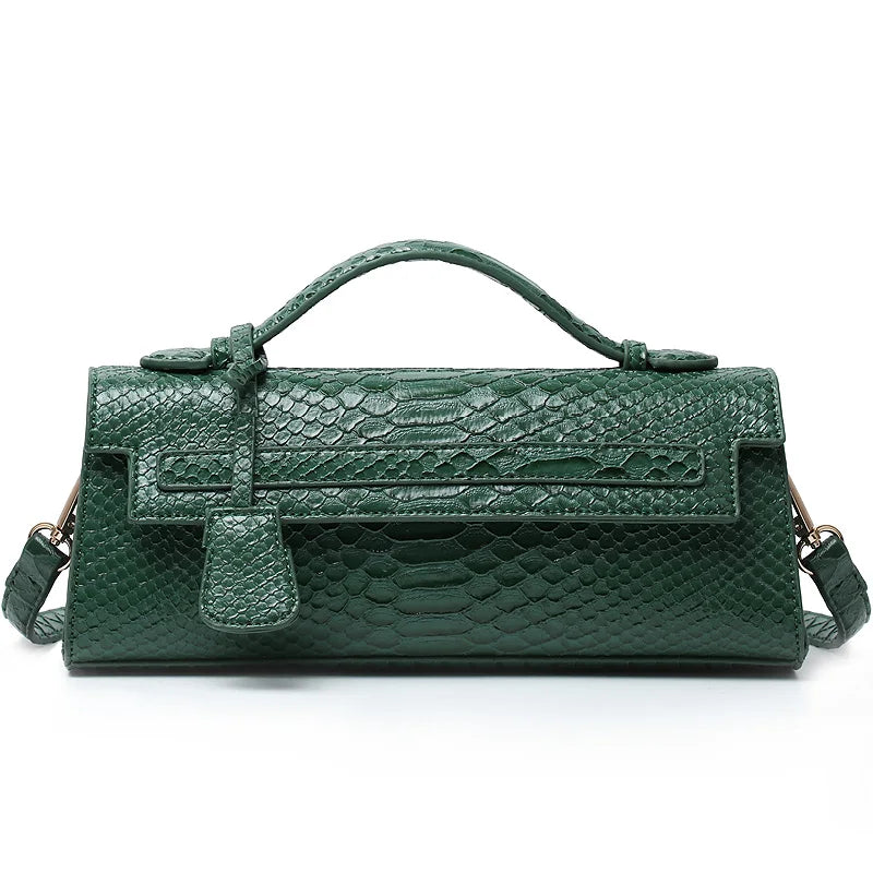 Classic Elegant Ostrich Women's Clutch Bag | Python Handbag, Tote & Messenger Bag Luxegan