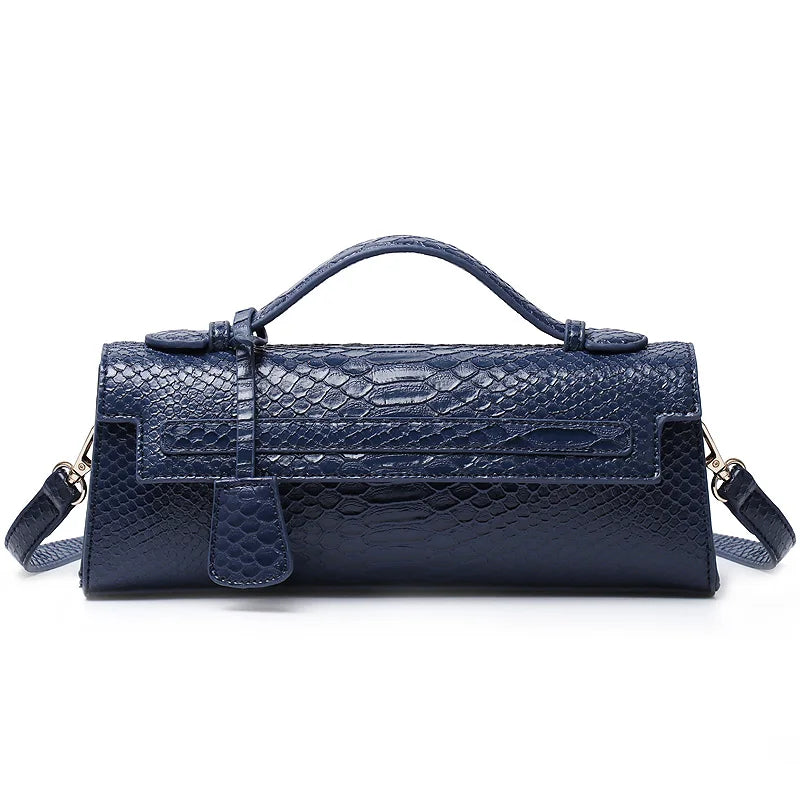 Classic Elegant Ostrich Women's Clutch Bag | Python Handbag, Tote & Messenger Bag Luxegan