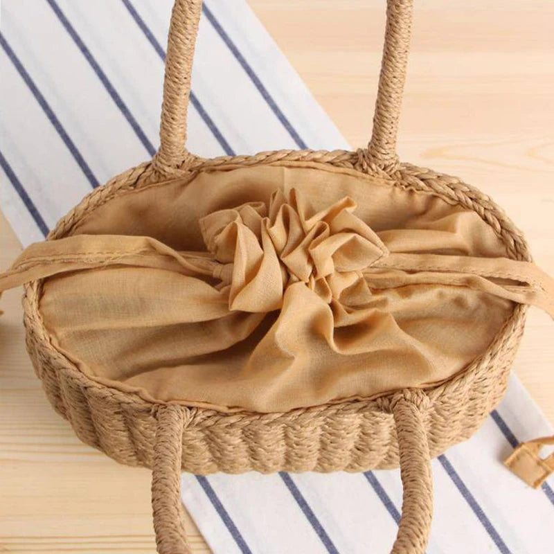 Straw Bags for Women | Summer Rattan Bag & Handmade Woven Beach Tote Luxegan