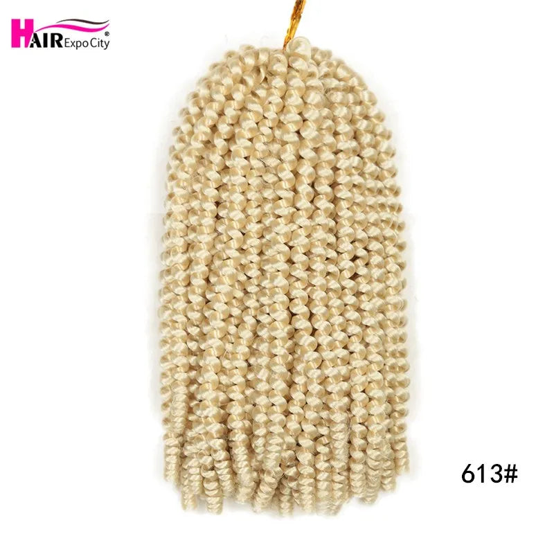 Spring Twist Crochet Hair 12 Inch – Afro Fluffy Synthetic Twist Braids | Ombre & Solid | 25 Colors - view 15