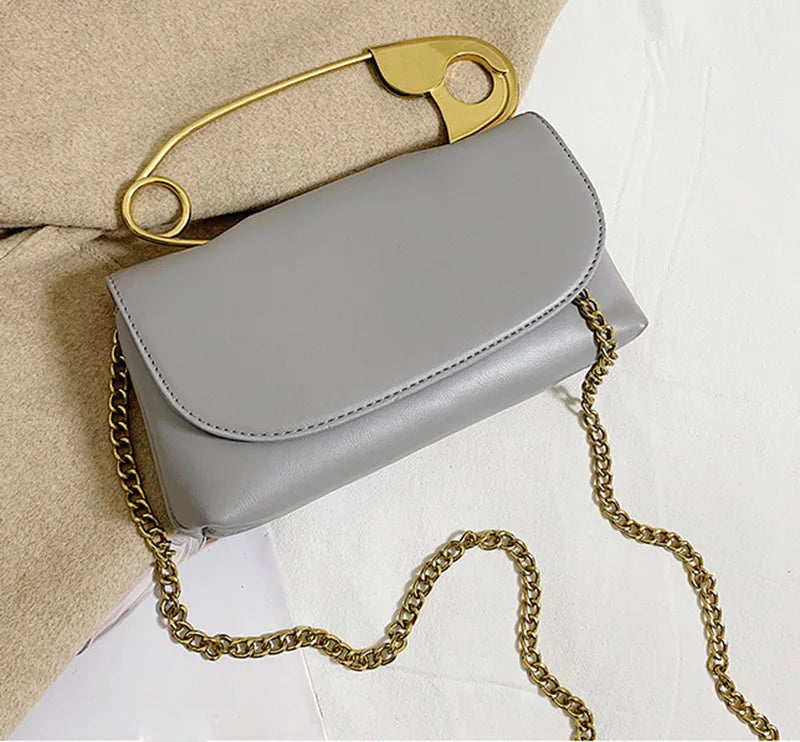 Mini Chain Flap Crossbody | Soft PU Leather Designer Purse Luxegan