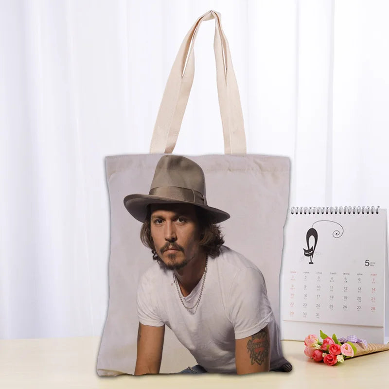 Cotton Canvas Cartoon Tote Bag | Soft Eco-Friendly Foldable Shopper Luxegan