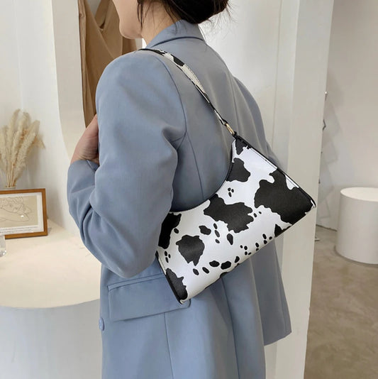 Summer New Shoulder Bags for Women High Quality Zebra Underarm Handbags | PU Leather Leopard Armpit Purse Bag Luxegan
