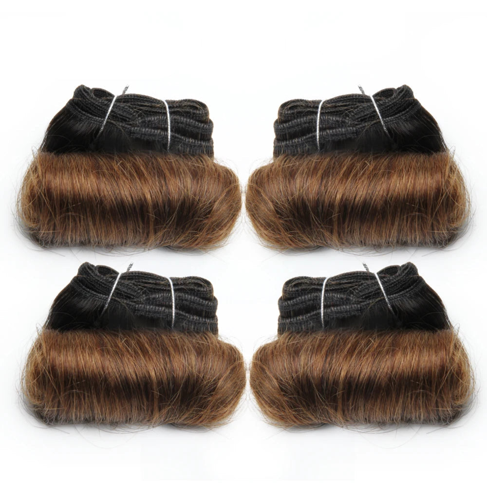 Brazilian Curly Hair Weave Bundles – 4 Pcs/Lot 100% Remy Human Hair Afro Curly Weave 5 5 6 7 - view 7