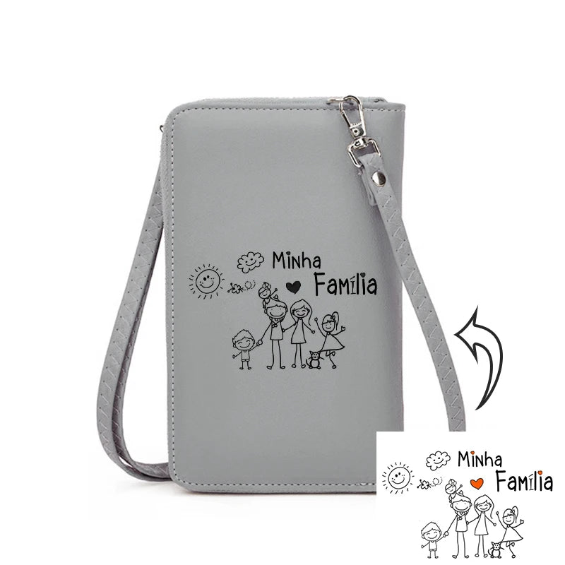 Custom Zipper Shoulder Bag Handbags Womens Bags High Capacity Crossbody Bags for Ladies Long Purse Clutch Phone Wallet