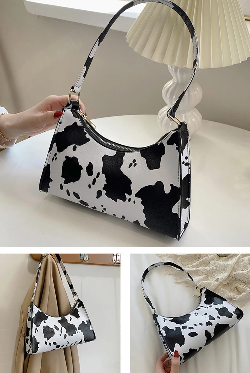 Summer New Shoulder Bags for Women High Quality Zebra Underarm Handbags | PU Leather Leopard - view 3