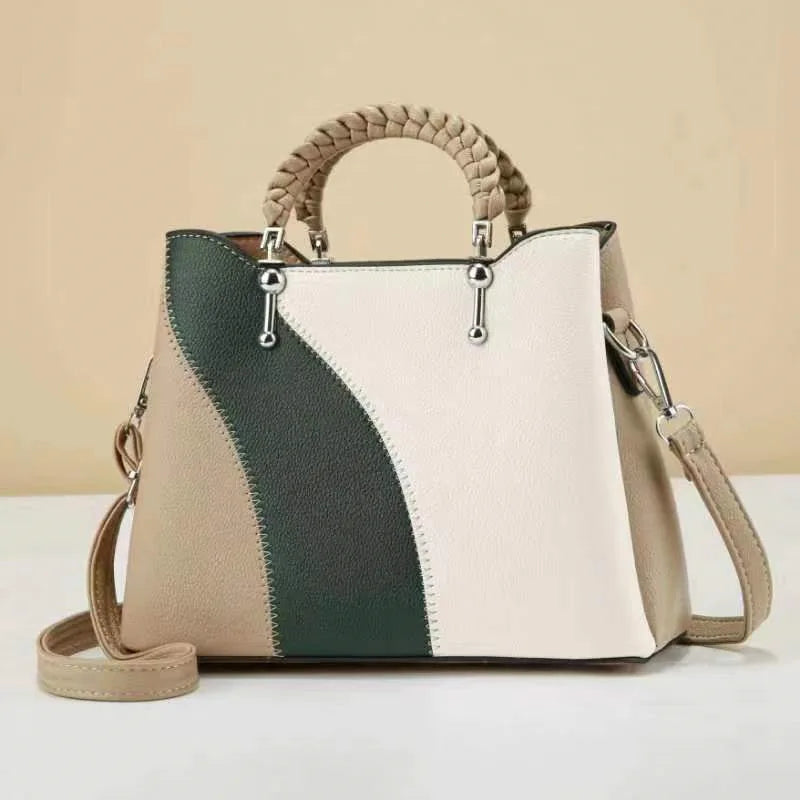 New Trendy Large Capacity Handbag | Versatile Single Shoulder & Crossbody Bag for Women | Premium PU Leather Daily Messenger Bag | Fashionable Class & Work Tote (Model BTL-18379-SLQ) Luxegan