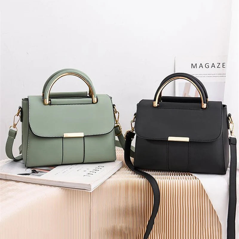 New Fashion Women's Crossbody Shoulder Bag | PU Leather Female Flap Messenger Bag (Small Handbag & New Purse Clutch) Luxegan