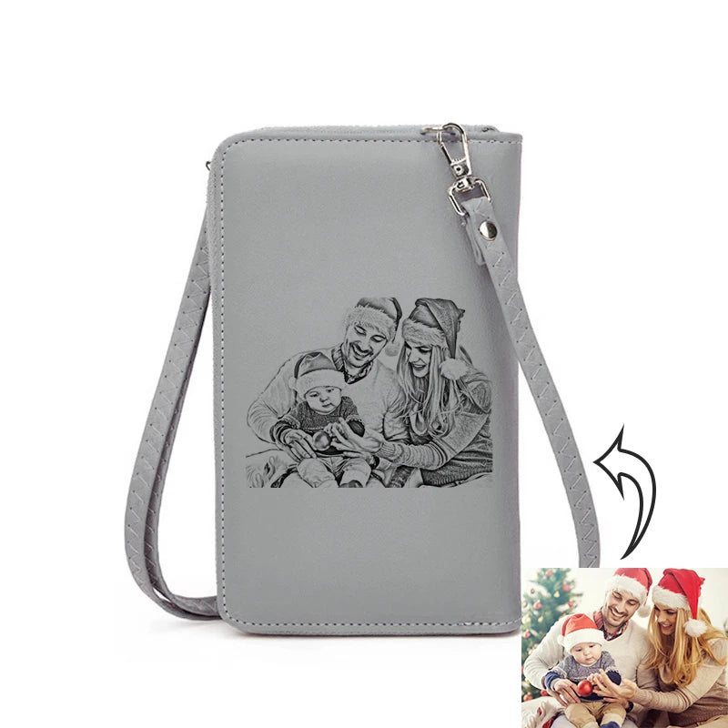 Custom Zipper Shoulder Bag Handbags Womens Bags High Capacity Crossbody Bags for Ladies Long Purse Clutch Phone Wallet