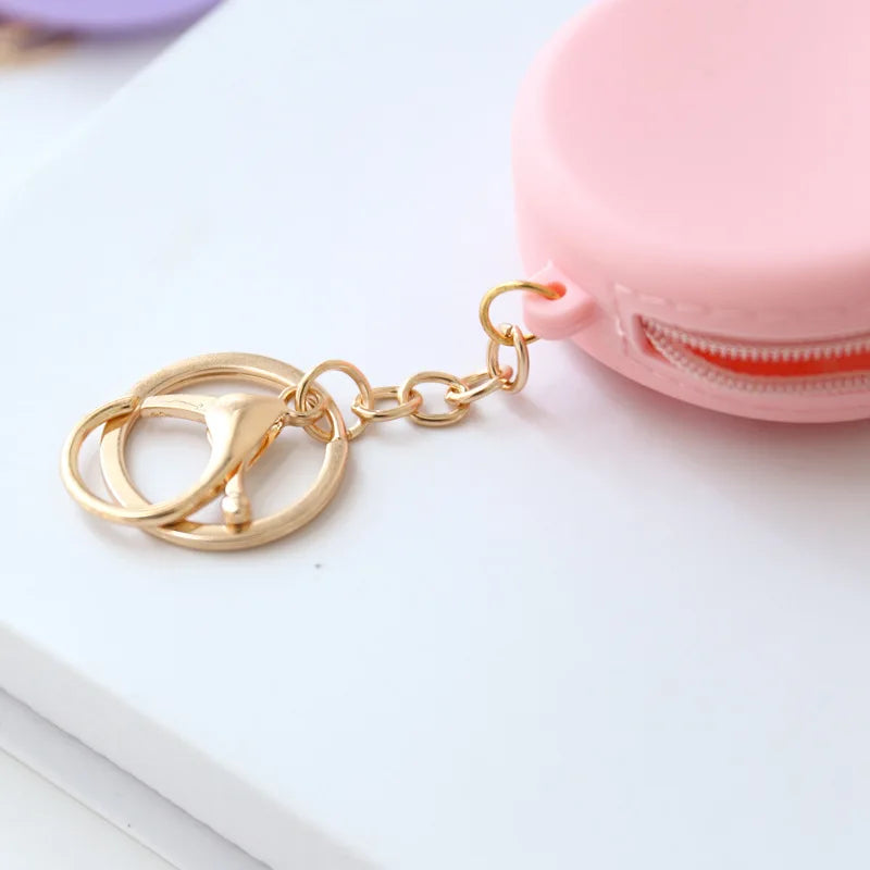 Cute Solid Color Silicone Coin Purse | Mini Cylindrical Clutch Pouch Luxegan