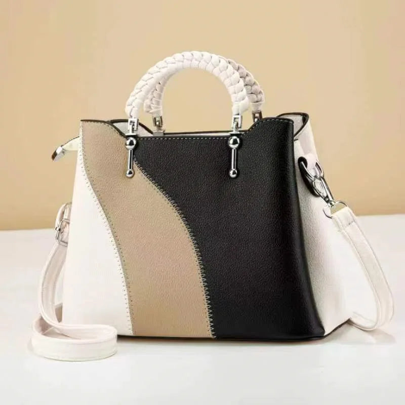 New Trendy Large Capacity Handbag | Versatile Single Shoulder & Crossbody Bag for Women | Premium PU Leather Daily Messenger Bag | Fashionable Class & Work Tote (Model BTL-18379-SLQ) Luxegan