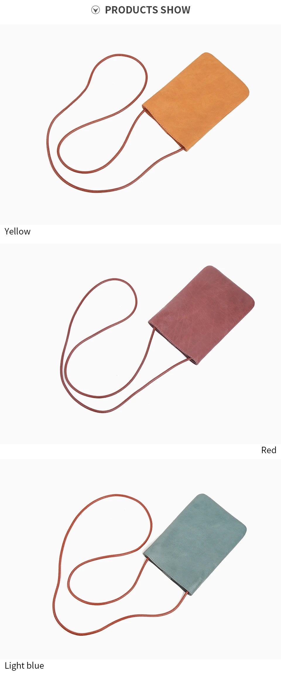 Soft Genuine Leather Phone Pouch | Simple Flap Crossbody Messenger Bag Luxegan