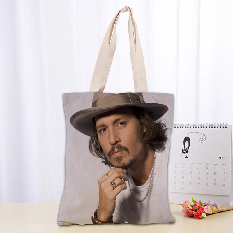 Cotton Canvas Cartoon Tote Bag | Soft Eco-Friendly Foldable Shopper Luxegan