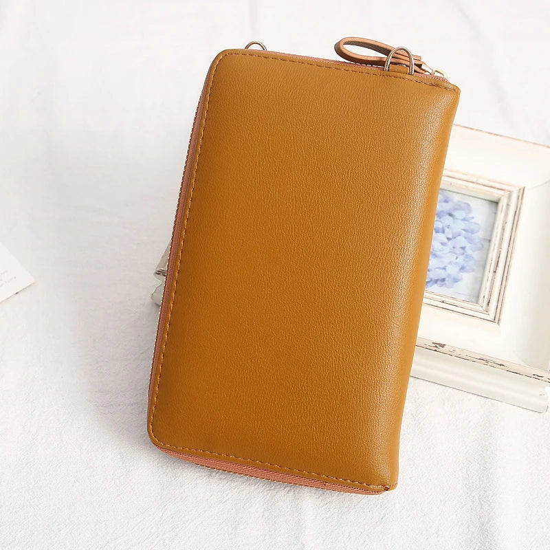 Custom Zipper Shoulder Bag Handbags Womens Bags High Capacity Crossbody Bags for Ladies Long Purse Clutch Phone Wallet