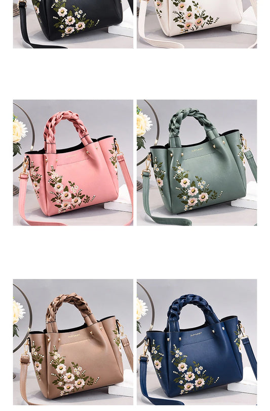 New Luxury Design Women's Pleated Tote Bag | Solid Color Underarm Handbag & Purses (Shoulder Bag, Female Retro Pouch) Luxegan