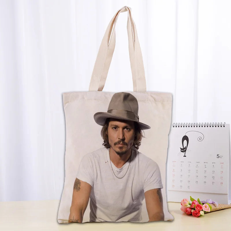 Cotton Canvas Cartoon Tote Bag | Soft Eco-Friendly Foldable Shopper Luxegan