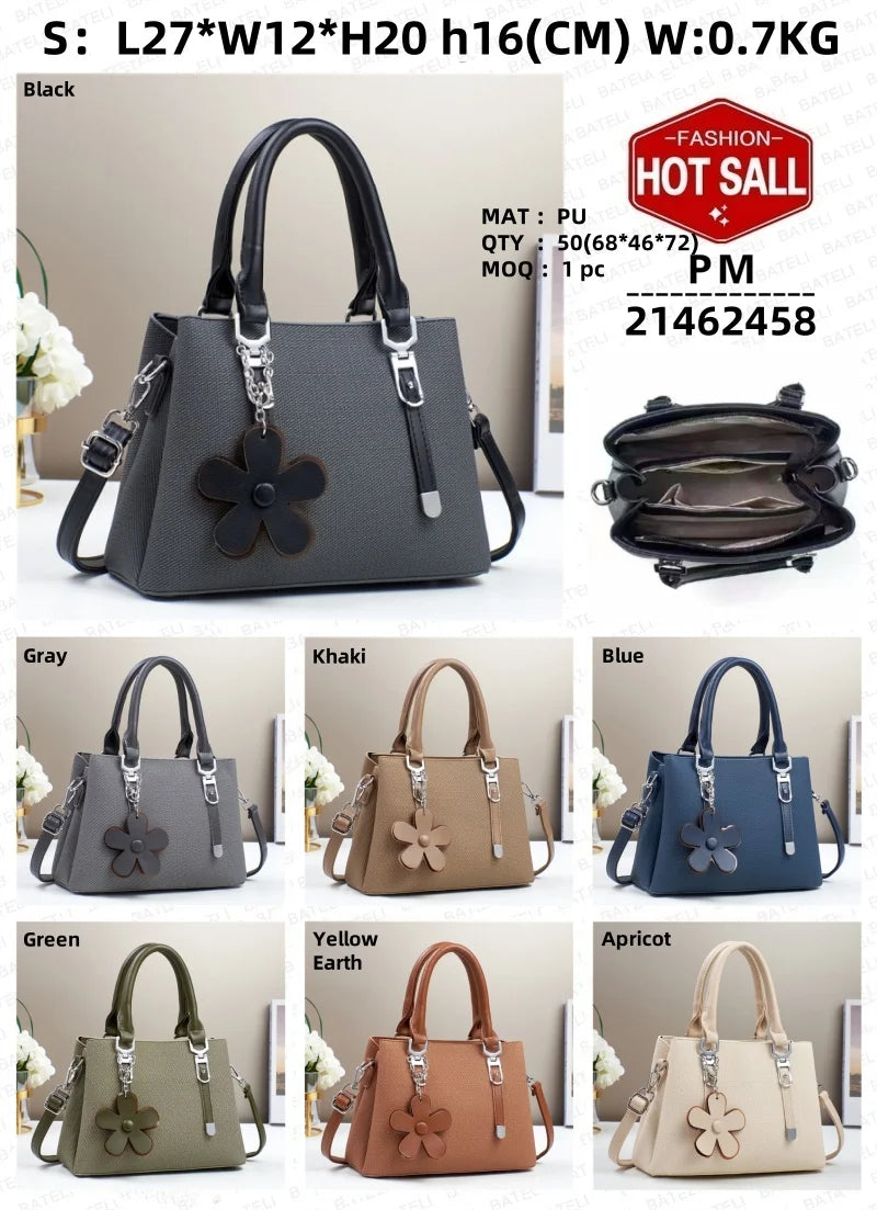 Factory Fashion High Luxury Crossbody Bag | Handmade Large Capacity Women’s Shoulder Bag | Premium PU Leather Designer Tote | Minimalist Fashion Commuter Purse (Model 21462) Luxegan