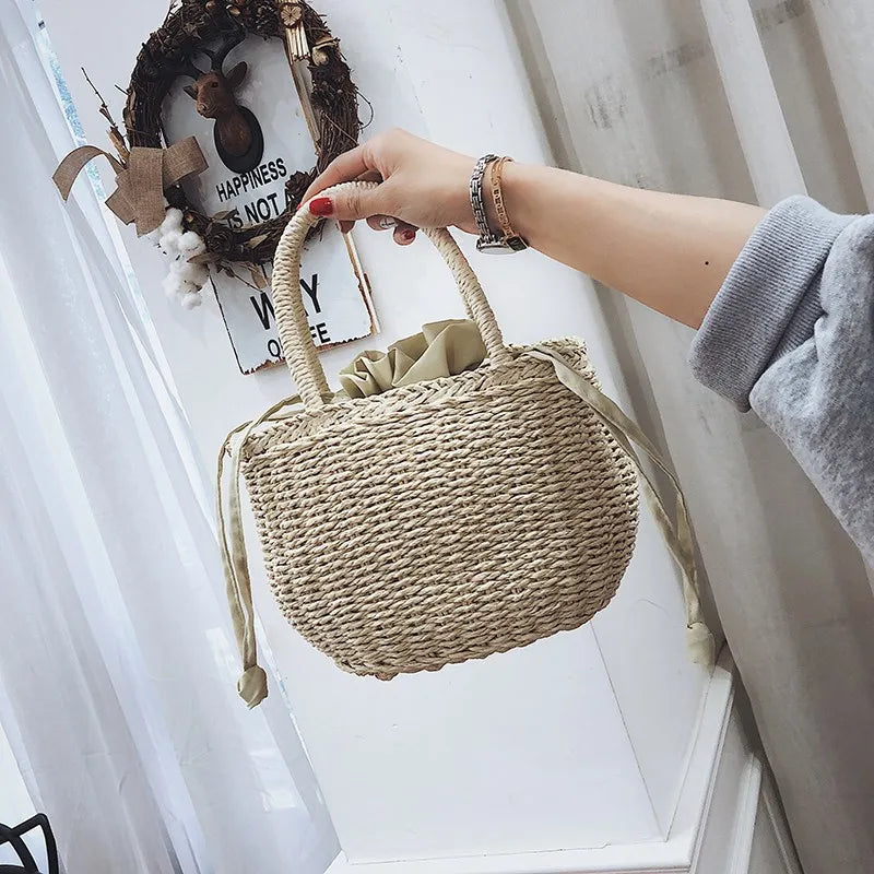 Straw Bags for Women | Summer Rattan Bag & Handmade Woven Beach Tote Luxegan