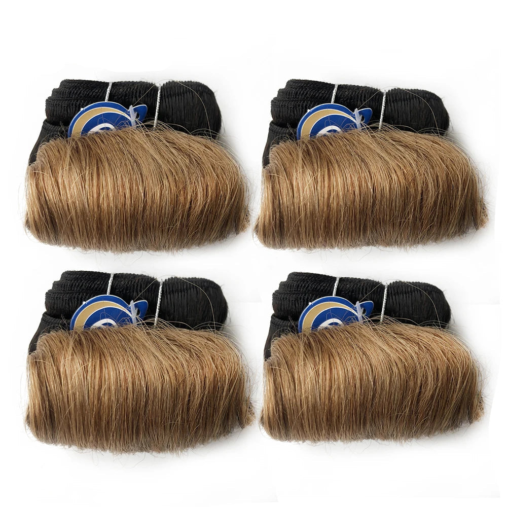 Brazilian Curly Hair Weave Bundles – 4 Pcs/Lot 100% Remy Human Hair Afro Curly Weave 5 5 6 7 - view 3