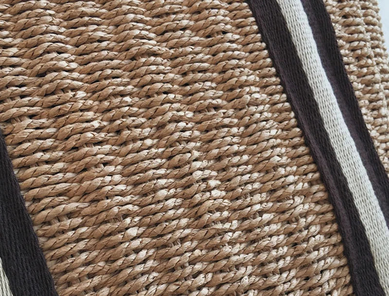 Summer Straw Handbag | Large Capacity Woven Shoulder Bag & Bohemian Beach Tote Luxegan