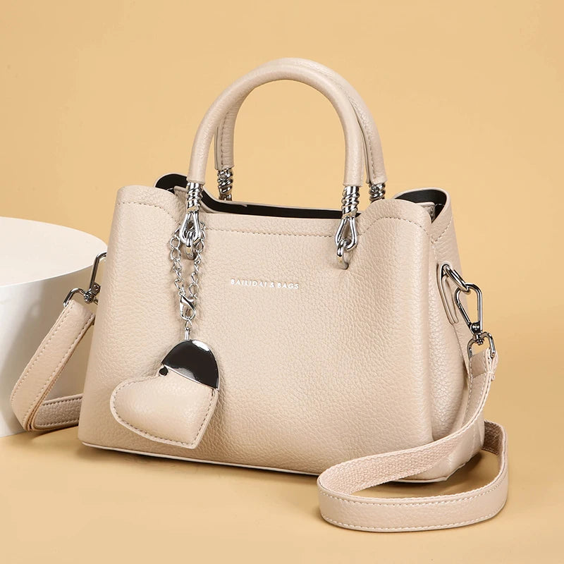 High-Quality Fashionable Women’s Handbag | Lightweight PU Leather Shoulder Bag | Luxurious Designer Ladies Crossbody | Versatile All-Season Fashion Purse with ZIP Closure Luxegan
