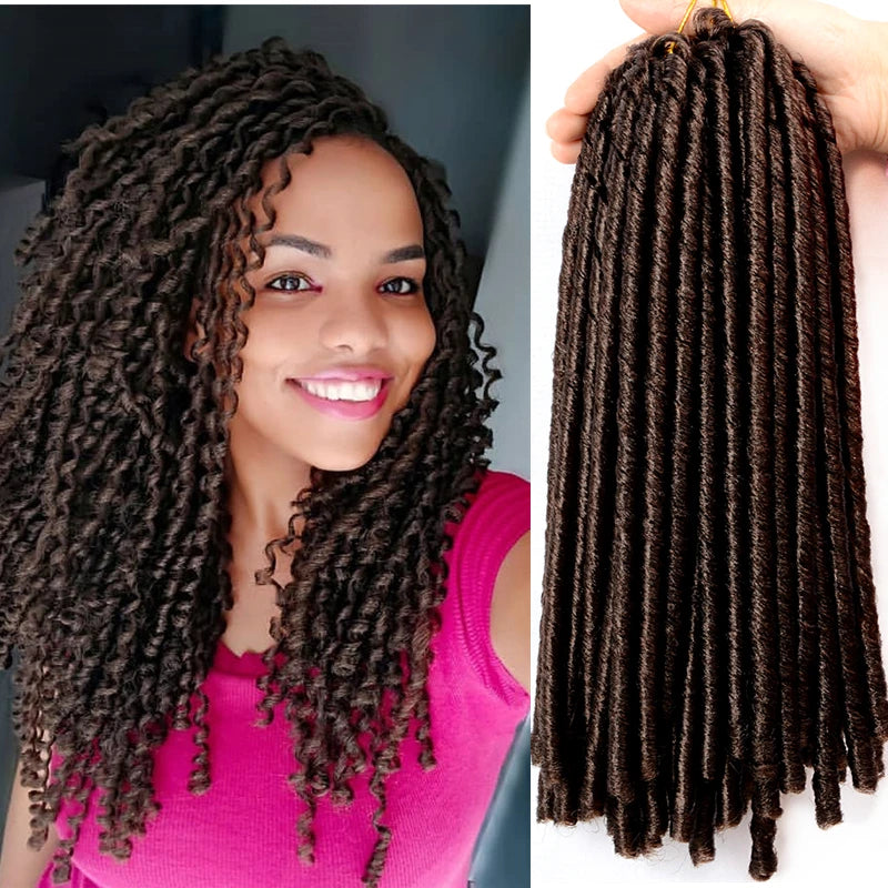 Soft Faux Locs Crochet Braids 14 Inch – Synthetic Braiding Hair for Afro Hairstyles (15 - view 9