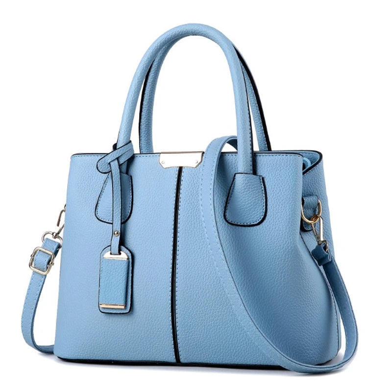 New Luxury Designer Brand Bags for Women | Fashion Soft PU Leather Handbags | Solid Color Shoulder Purse Tote