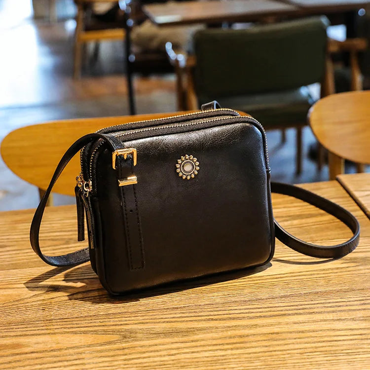 Vintage Style Shoulder Bag | Simple Square Crossbody & Messenger Bag Luxegan