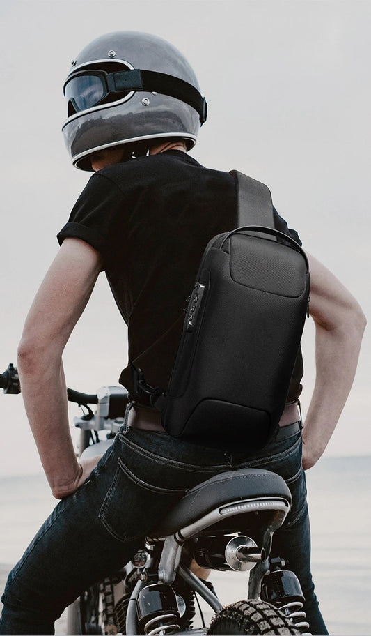 Anti-Theft Waterproof Chest Bag | Sophisticated USB Charging Crossbody Bag | Elegant Men’s - view 2