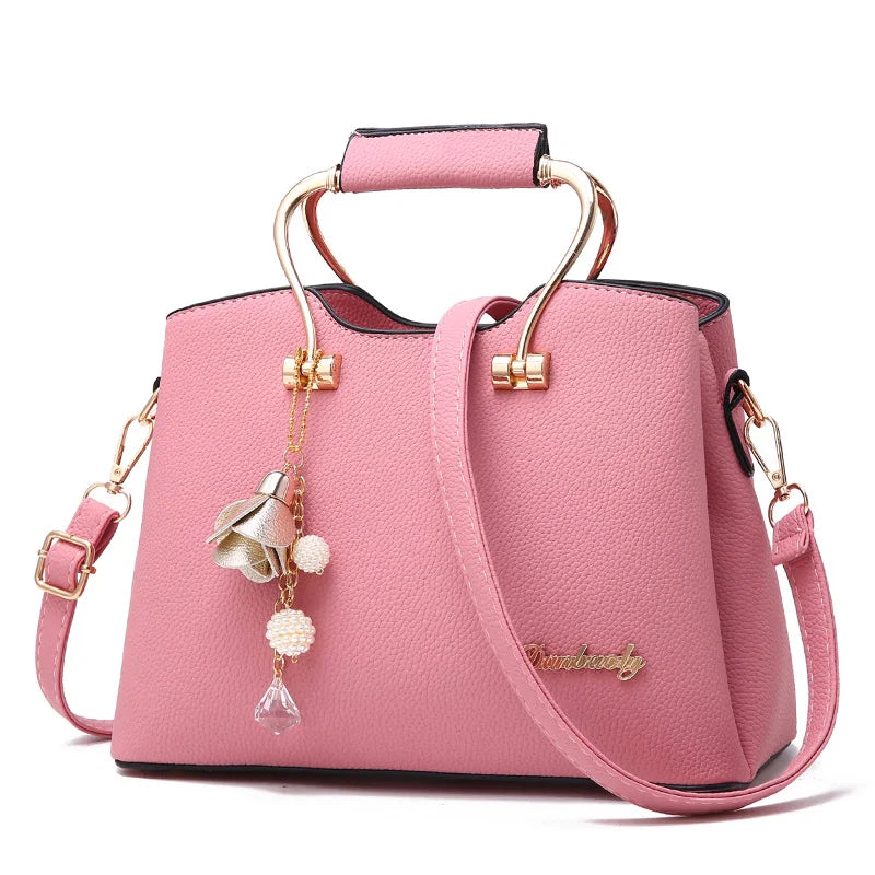 New Luxury Women's PU Leather Handbag | National Style Large Capacity Travel Bag | Premium Single Strap Shoulder Bag | Elegant Zippered Women's Tote (Model BTL-7791) Luxegan
