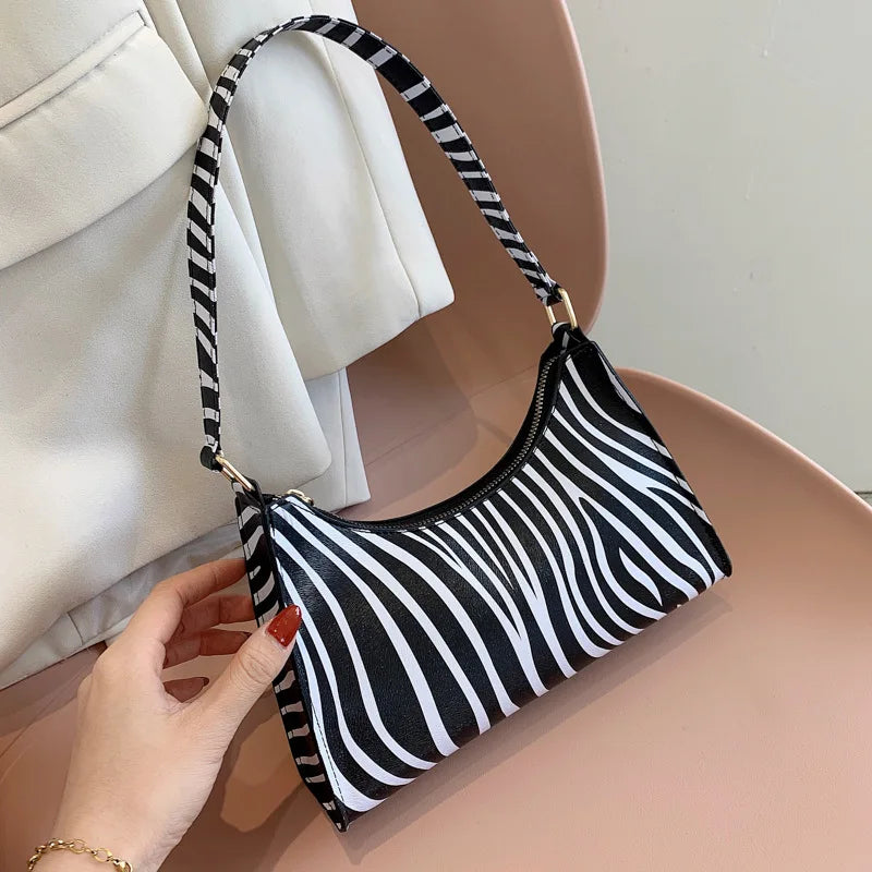 Summer New Shoulder Bags for Women High Quality Zebra Underarm Handbags | PU Leather Leopard - view 12