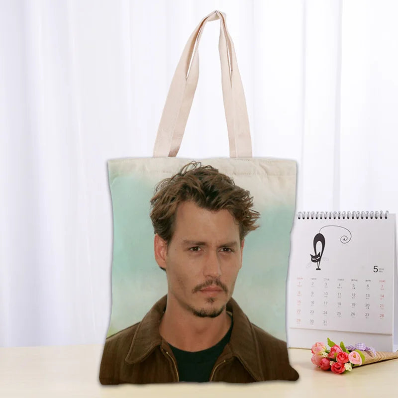 Cotton Canvas Cartoon Tote Bag | Soft Eco-Friendly Foldable Shopper Luxegan