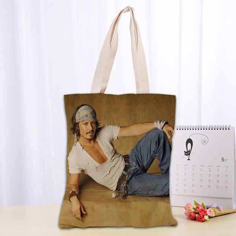 Cotton Canvas Cartoon Tote Bag | Soft Eco-Friendly Foldable Shopper Luxegan