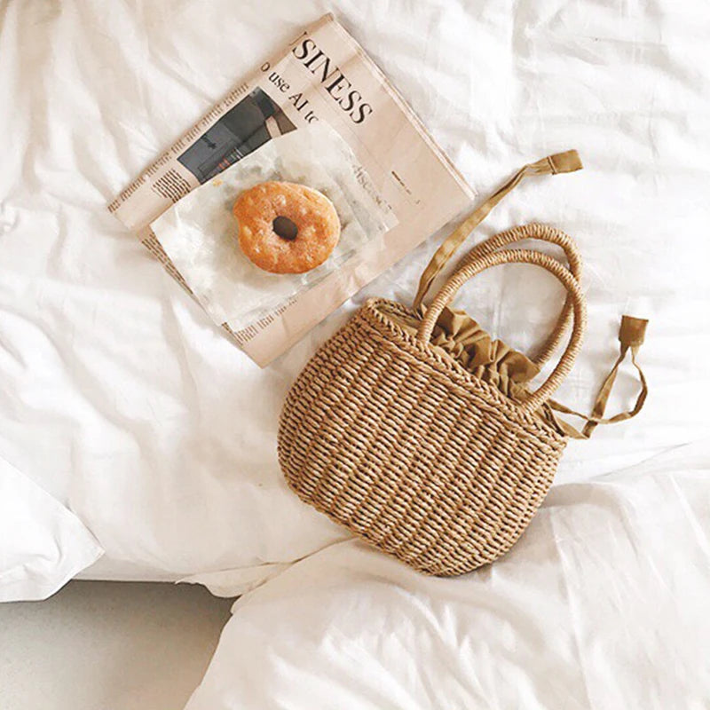 Straw Bags for Women | Summer Rattan Bag & Handmade Woven Beach Tote Luxegan