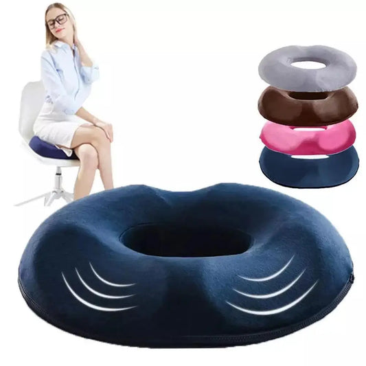 Orthopedic Donut Seat Cushion | Sophisticated "Round Medical" Silhouette | Elegant Memory Foam Hemorrhoid & Tailbone Pillow | "Dignified" High-Performance Prostate Chair Pad for Radiant Versatile Styling Luxegan