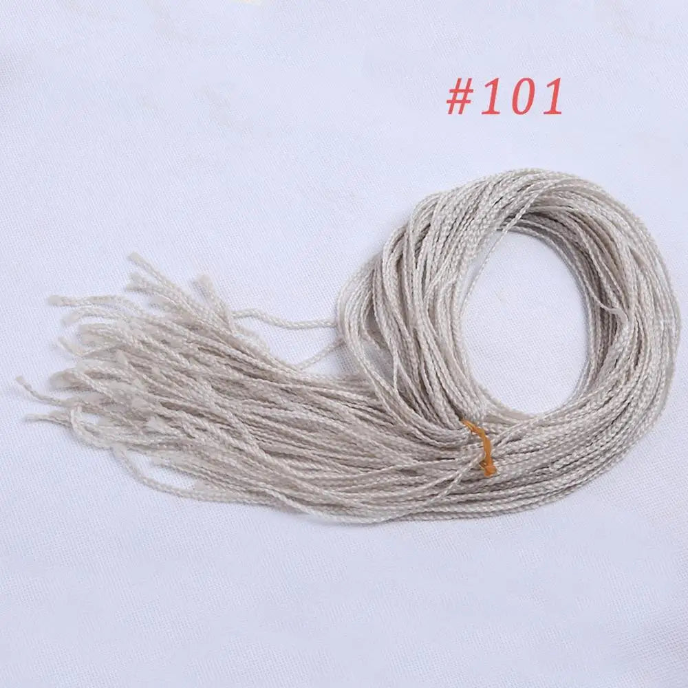 Zizi Box Braids Synthetic Crochet Hair 28in | Thin Box Braids | 22 Colors Luxegan
